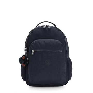 Kipling Seoul Large 15" Backpack Laptop Bags True Blue Tonal | AU 1654IL